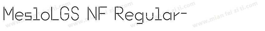 MesloLGS NF Regular字体转换